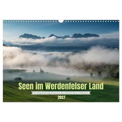 Seen im Werdenfelser Land (Wandkalender 2027 DIN A3 quer), CALVENDO Monatskalender