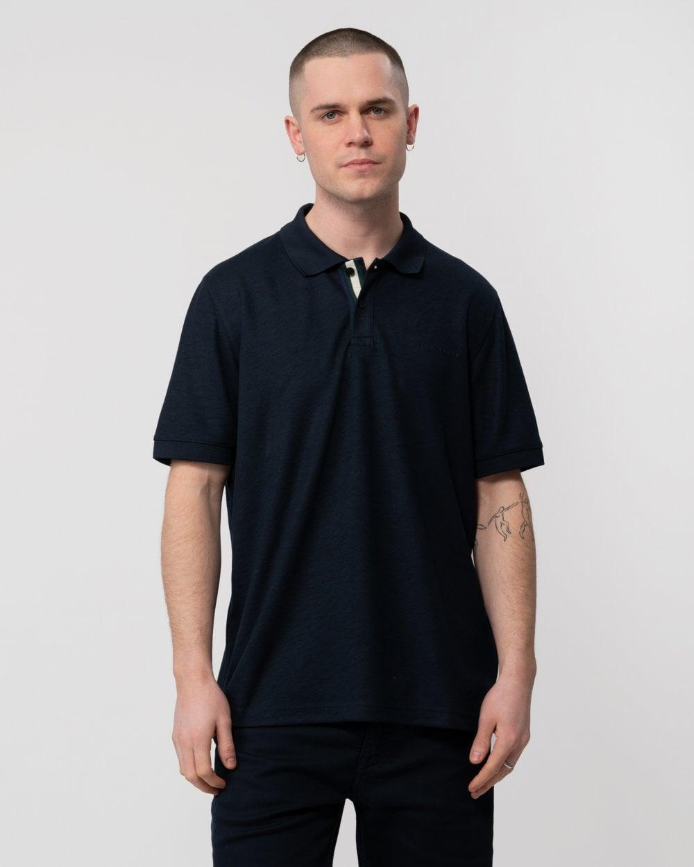 Karty Kurzarm-Polohemd in Marineblau