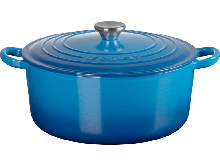 LE CREUSET Bräter 26cm TRADITION, blau, Gusseisen