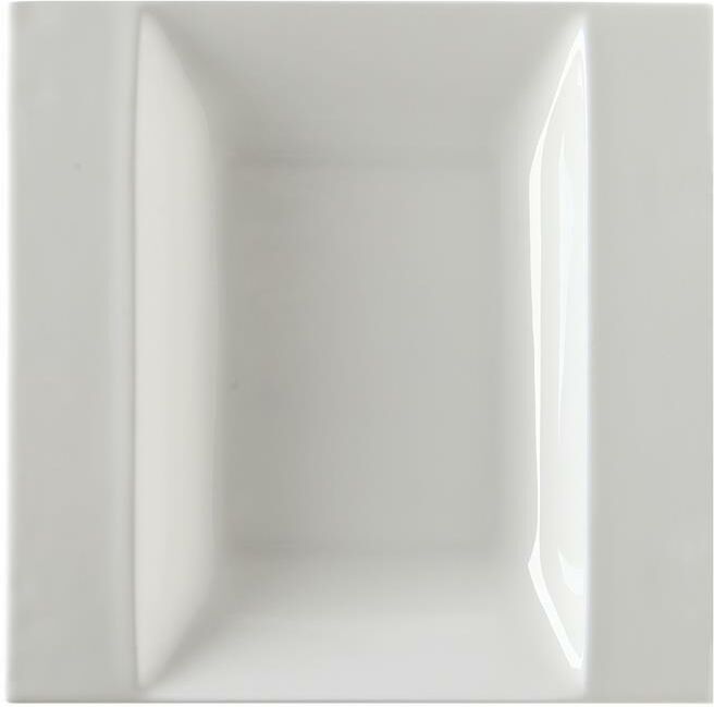 Tirolix Piatto Quadro Fondo Ala 24 x 24 cm Gourmet Bone China