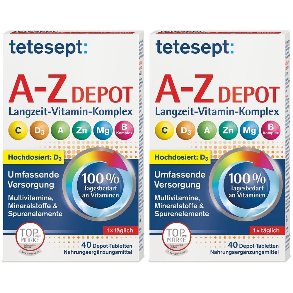 Tetesept Vitamin A-Z Depot Filmtabletten 2x 2x40 St