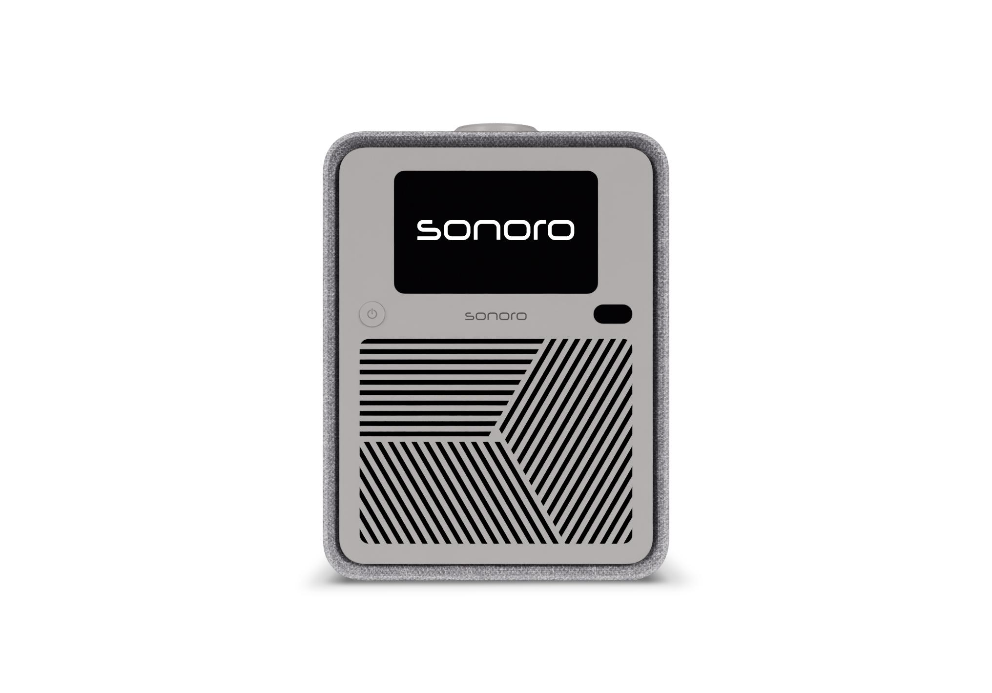 Sonoro ATRON, Grau, Silber, 7,62 cm, 3,81 cm, DAB+, FM, Spotify, Den Gezeiten unterworfen, Deezer, Qobuz, TFT