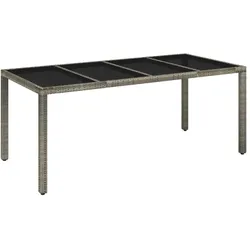 vidaXL, Gartentisch + Balkontisch, Katona (8x Stuhl + Tisch) (190 x 90 x 75 cm)