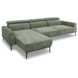 SOMETA Ecksofa Mons Stoff Salbei