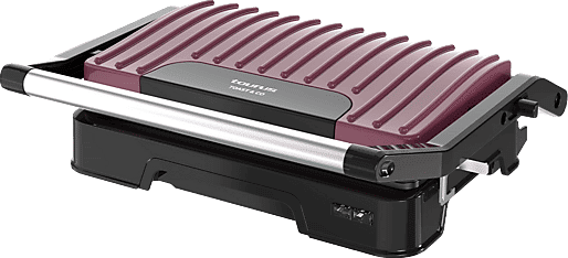 Sandwichera - Taurus Toast & C Ver. II GR1003P, 1000W, Placas de aluminio, Tapa basculante, Libre PFOA, Granate