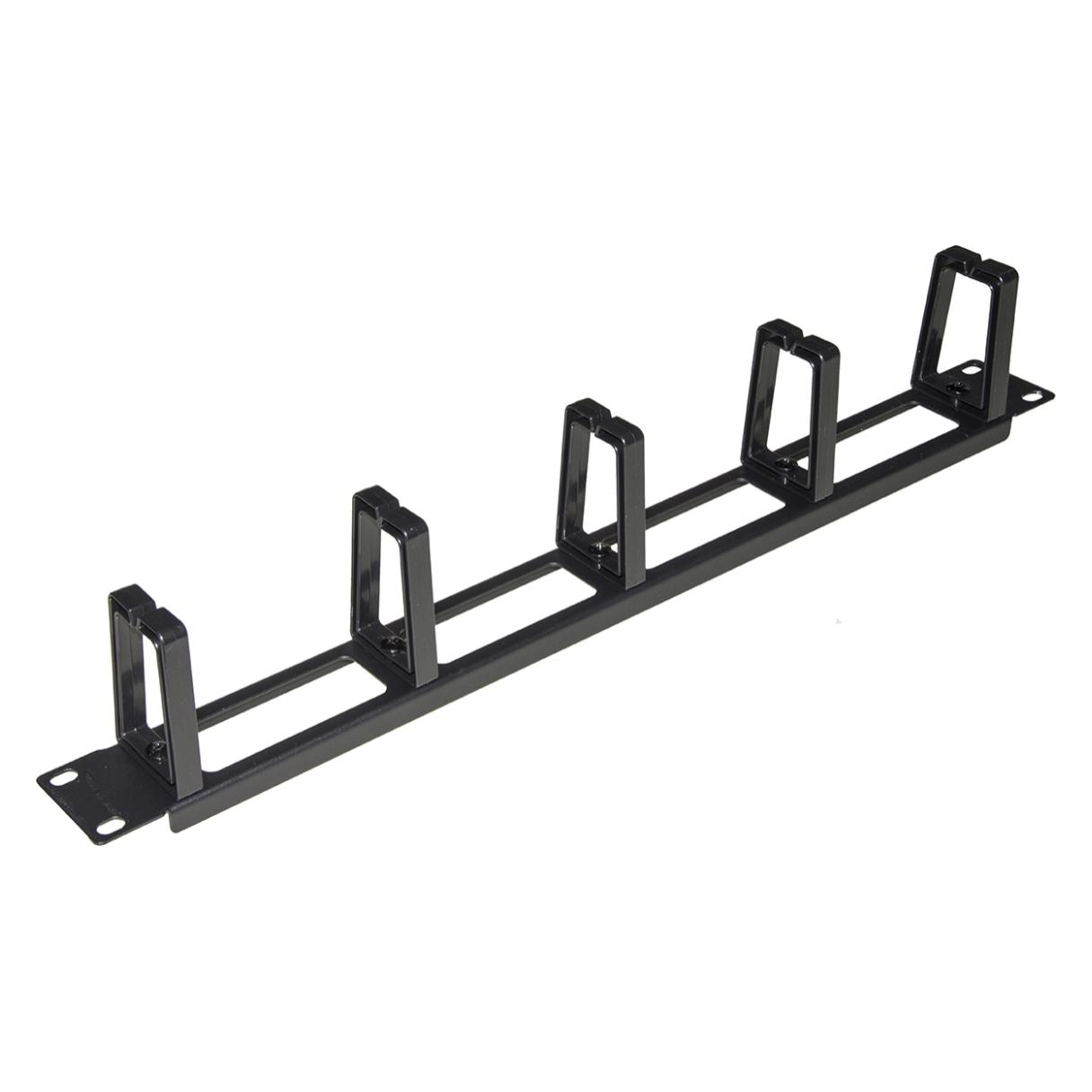Link Armadio Rack Raccoglicavi 19" 5 Ganci Nero In Plastica (LKORG1UNP)