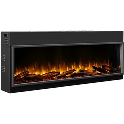 Elektrokamin Einbaukamin BALDERIA Amazona 56" – Heizung bis 2000 W, schwarz