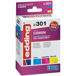Edding, Druckerpatrone, EDD-301 Druckerpatrone (e) Kompatibel (C, M, Y)