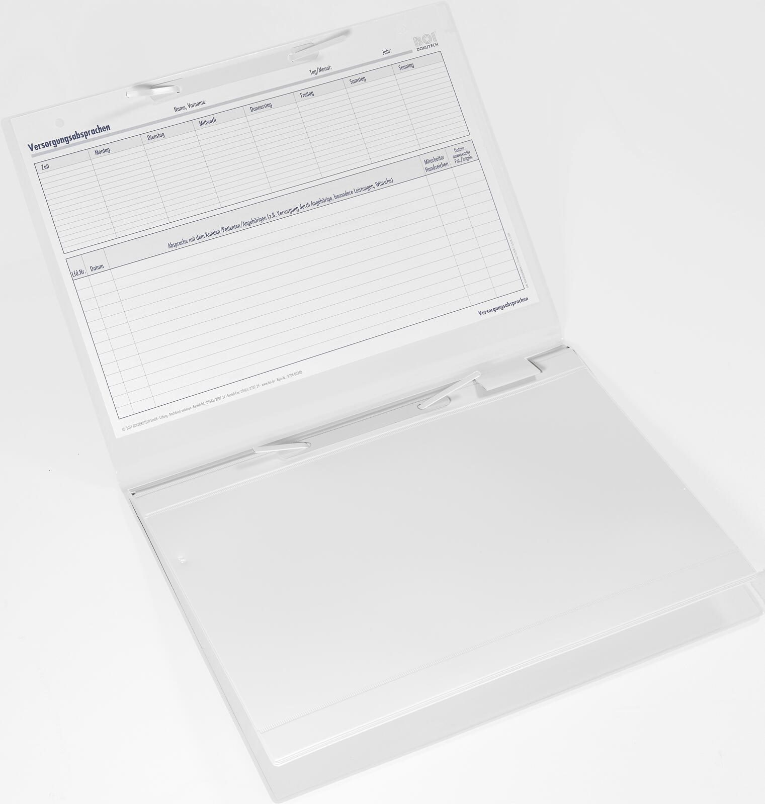 BOI DOKUTECH Patienten-Dokumentationsmappe für DIN A4 quer weiß 9208-00333