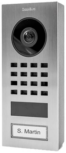 DoorBird D1101V Aufputz IP-Video-Türsprechanlage WLAN, LAN Außeneinheit Edelstahl V2A (gebürstet)