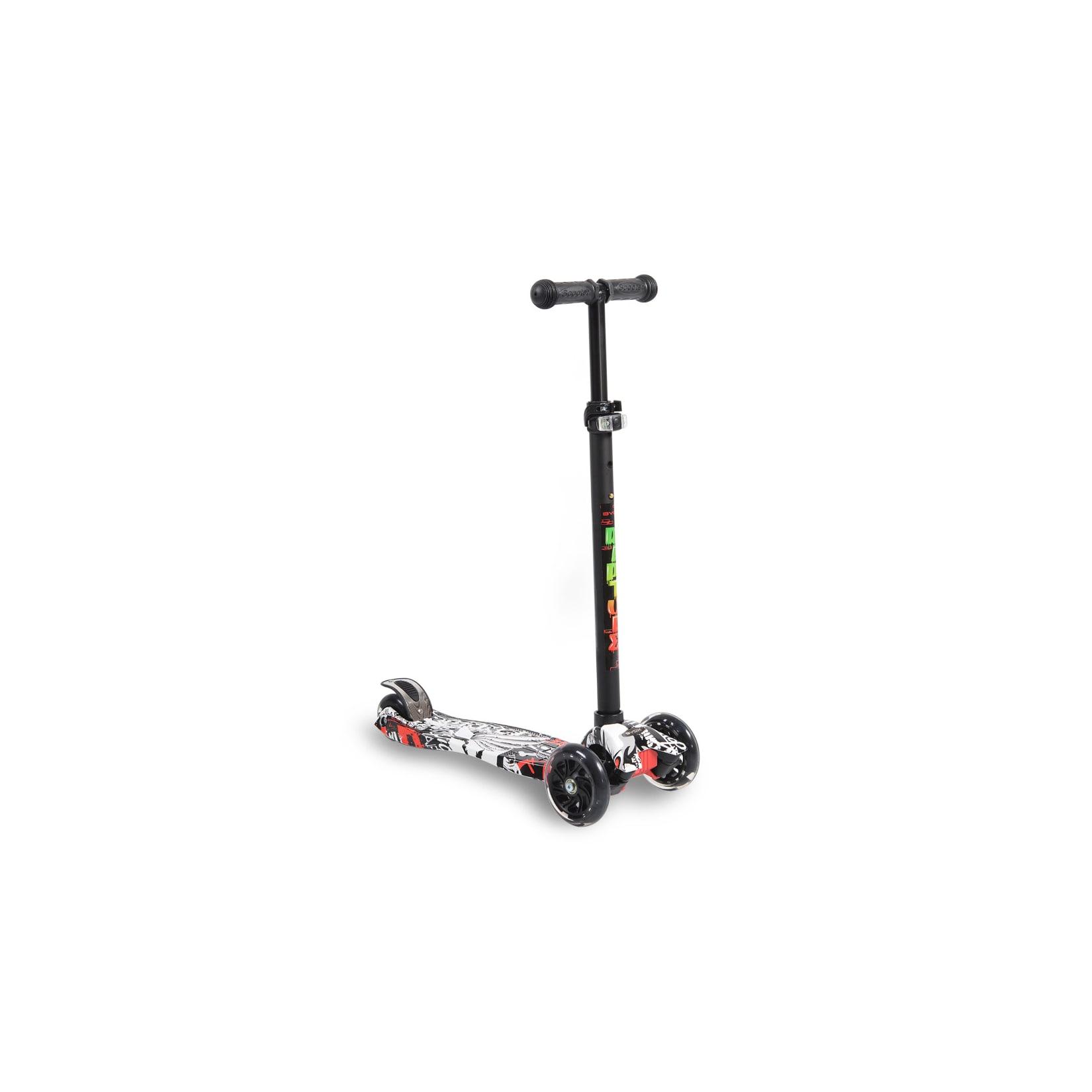 Byox Kinderroller Rapture, Aluminium Scooter mit LED-Rädern, Wassertransferdruck schwarz