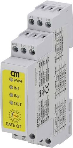 CM Manufactory Nachschaltgerät SAFE GT Betriebsspannung: 24 V/DC 3 Schließer, 1 Öffner 1St.