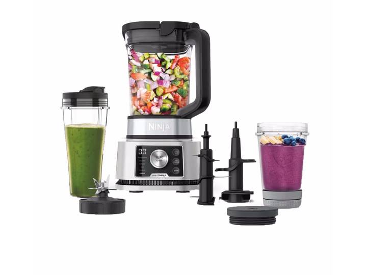 Ninja Foodi 3-in-1 Power Nutri Mixer Standmixer – Standmixer/Blender – hellgrau