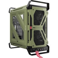 WARTHOG RS Airflow, Tower-Gehäuse olivgrün, Tempered Glass