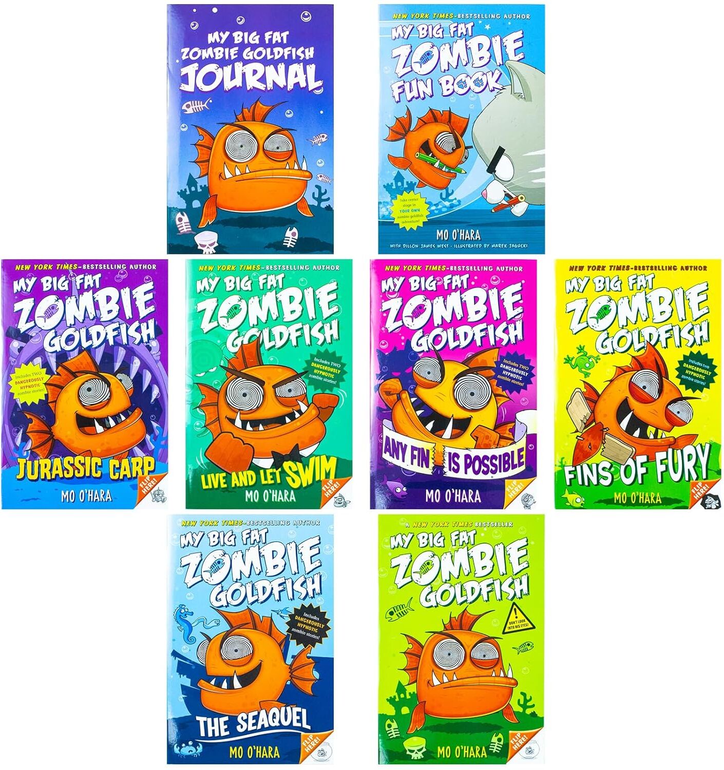 Square Fish Ltd My Big Fat Zombie Goldfish Boxed Set 8 Books Collection by Mo O'Hara