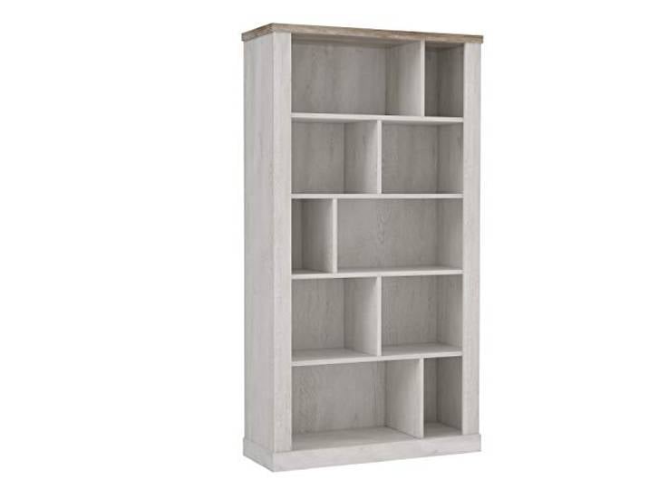 FORTE DURO Regal, Holzwerkstoff, Pnie Weiß /Antikeiche, 114,4 x 212 x 41,3 cm