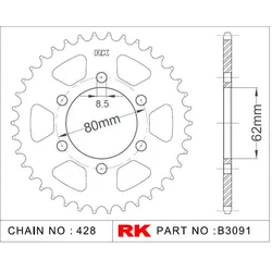 RK Kettenrad 3091 52 Zähne