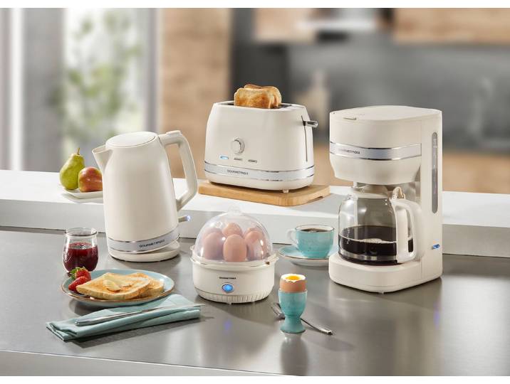 Frühstücksserie in modernem Design, Creme, Toaster