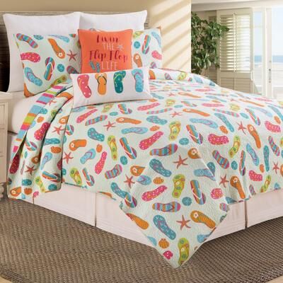 C&F Home Flip Flop Life Cotton Quilt Set