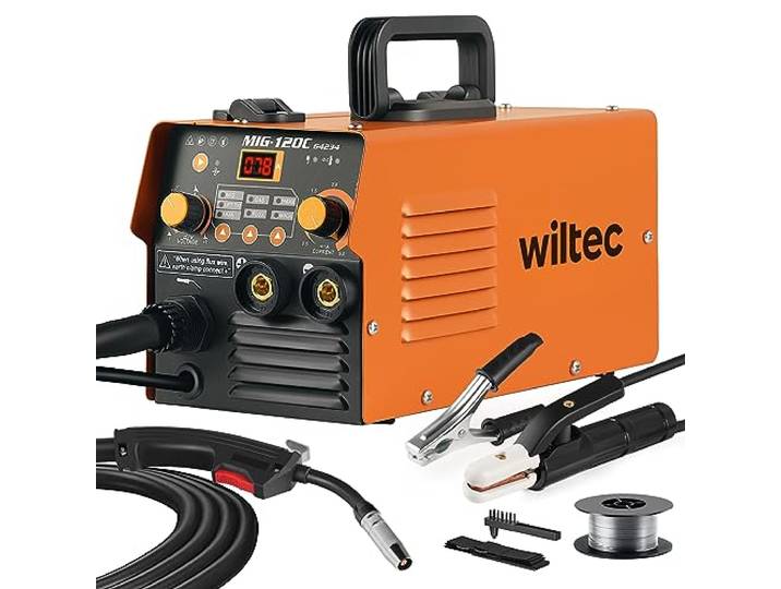 XPOtool Poste à souder numérique IGBT - 120 A - pour soudage MIG\, SAEE/MMA Flux/Fil fourré et soudage TIG FCAW - Accessoires Inclus - Soudage Soudeur