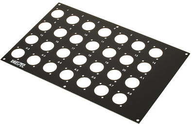 pro snake Front Panel 4HE 20/8 Schwarz