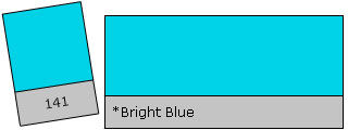 Lee Filter Roll 141 Bright Blue Bright Blue