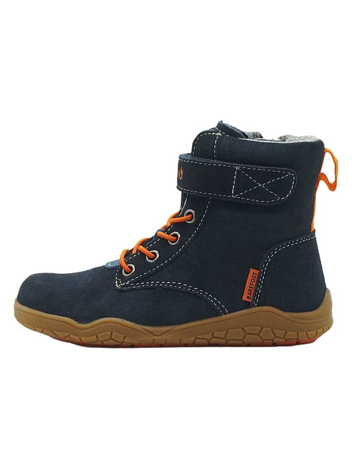 lamino Leder-Barfuß-Boots in Dunkelblau - 30