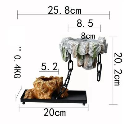 Creative Bamboo Succulent Pot With Floating Island Bonsai Design d