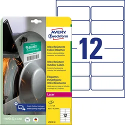 AVERY Zweckform resistente Folienetiketten 99,1 x 42,3 mm