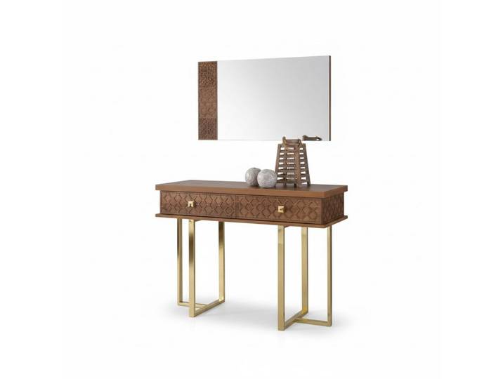 Xlmoebel Schminktisch Schminktisch mit Spiegel im stilvollen Design Sofort (Schminktisch mit Spiegel, Schminktisch), Hergestellt in Europa