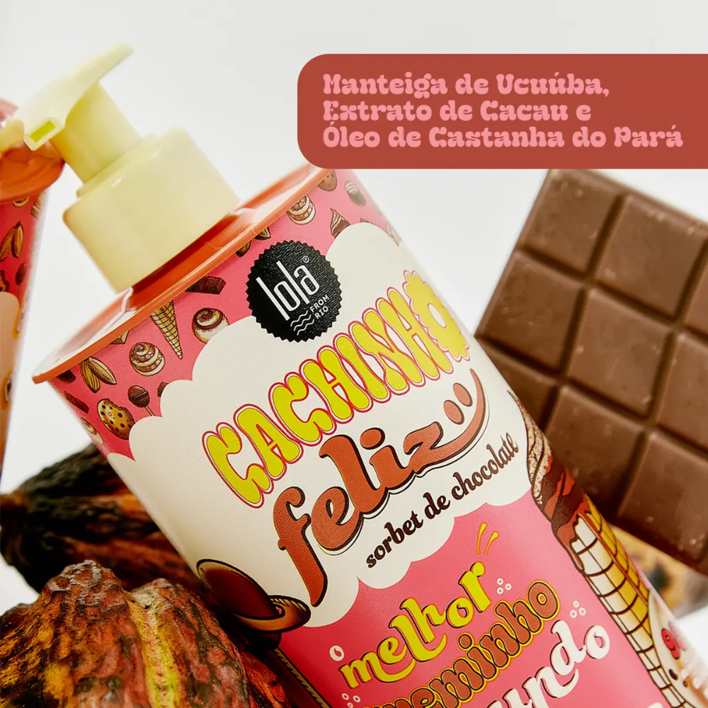 Lola Cosmetics Happy Curl Chocolate Leave-In Combing Cream 450g