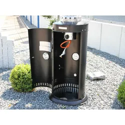 Gazcamp Heizstrahler Deluxe 10,0 kW – Gas Heizpilz aus Edelstahl mit Piezozündun...