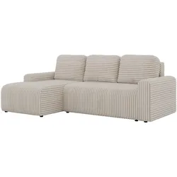 ECKSOFA NESSARO L Beige Cord - Links Seite