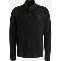 Zip Pullover Schwarz L