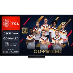 TCL 75C8K QD-Mini LED TV (Flat, 75 Zoll / 189,3 cm, QLED 4K, SMART TV)