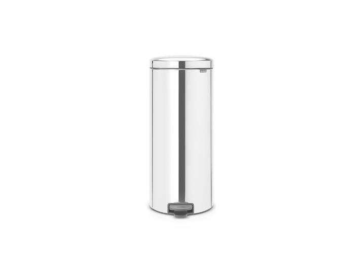 Mülleimer BRABANTIA NewIcon 30 Liter , silber (silberfarben), B:29,3cm H:67,9cm T:38cm, Edelstahl, Mülleimer, Mülleimer