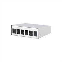 METZ CONNECT Keystone AP-Gehäuse 6 Port reinweiß RAL9010 130861-0602KE