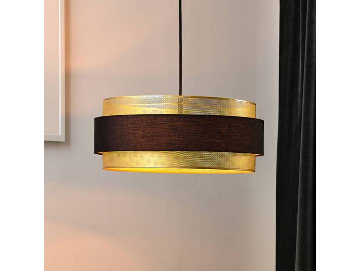 OSRAM Hängelampe Decor Hornet, dimmbar, schwarz, für Wohn- / Esszimmer, Textil / Stoff / Seide, Modern, Pendelleuchte