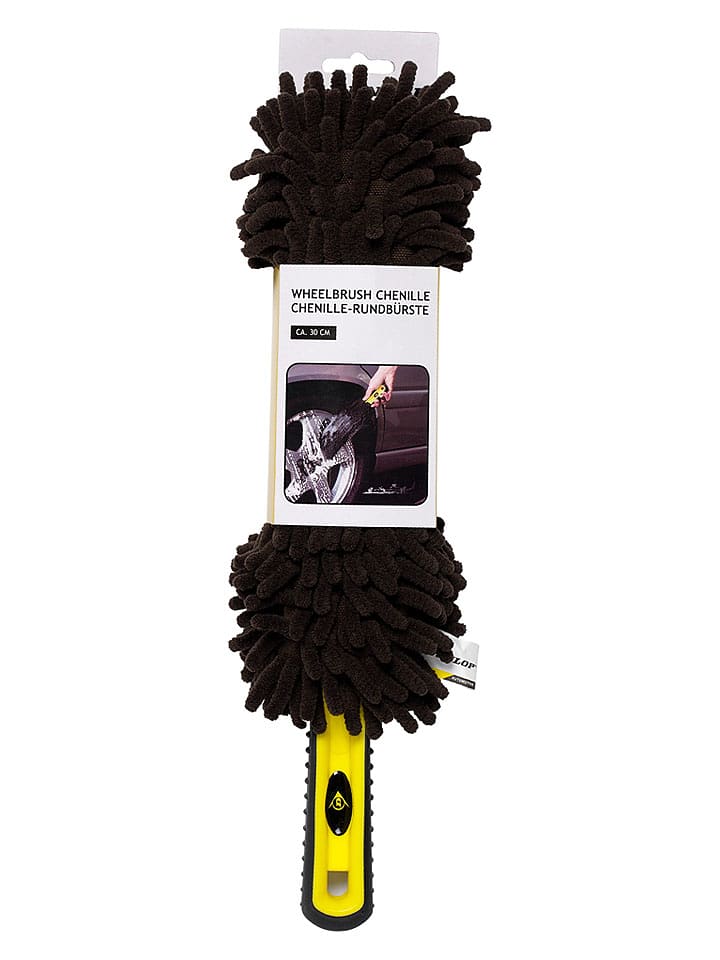 Dunlop Auto-Reinigungsbürste in Schwarz/ Gelb - (L)30 cm - onesize