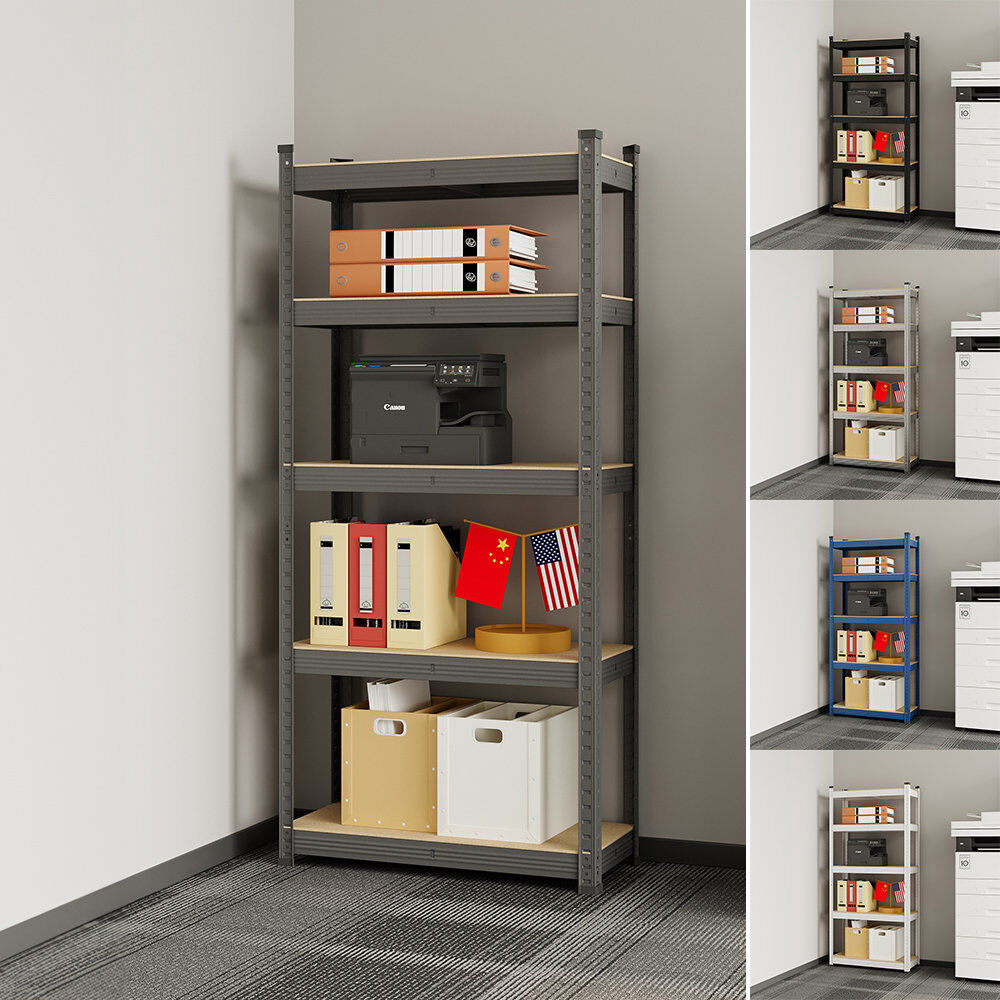 17 Stories 70 cm W Storage Rack Black 150cm H X 70cm W X 30cm D