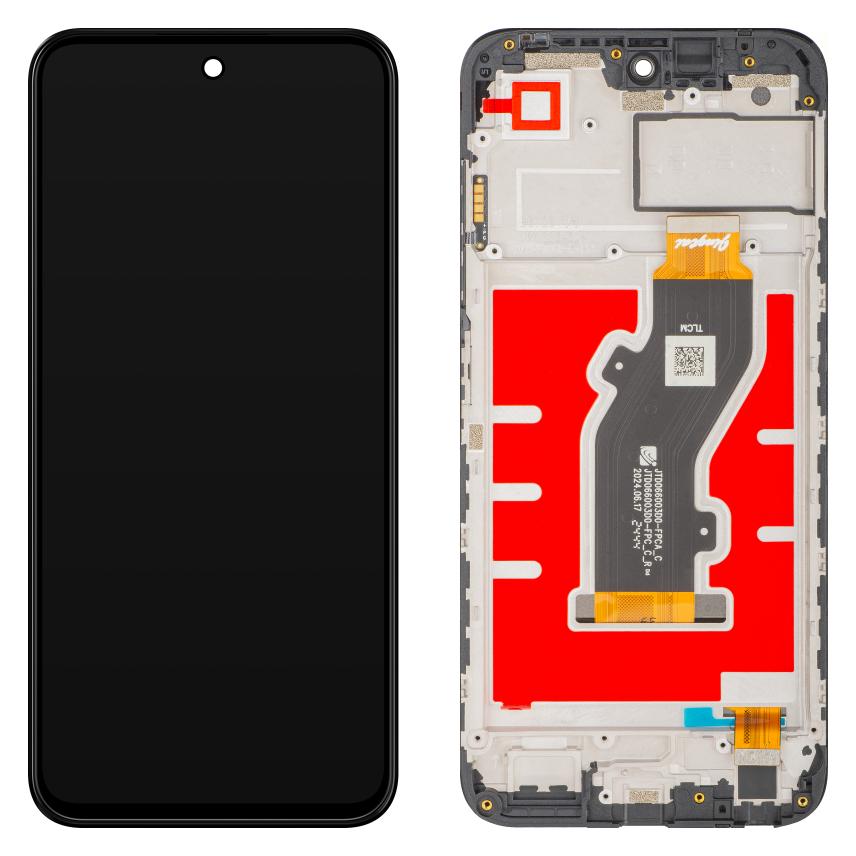 ZTE Display Unit fur Blade V70 Design, Black (Display) (80800520973)