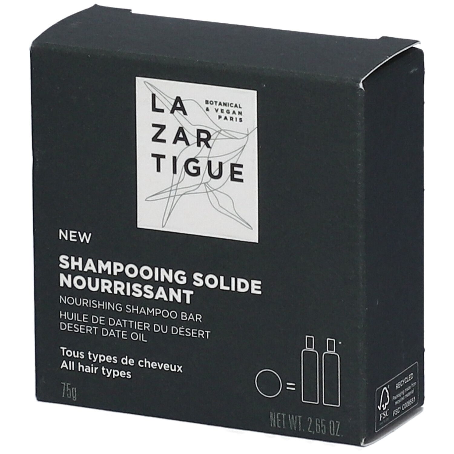 Lazartigue Nourishing Shampoo Bar 75 g