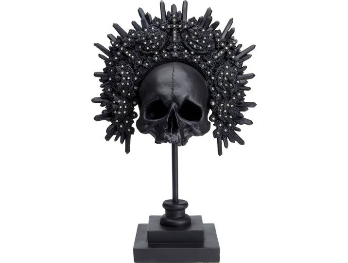 Kare Decofiguur King Skull Black 49cm