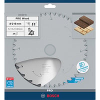 PRO Wood cordless Kreissägeblatt, Ø 216mm, 24Z Bohrung 30mm, für Akku-Kappsägen