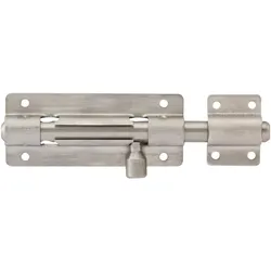 Ibfm, Holzverbinder, Bolzenriegel Grendelriegel, abschliessbarer Türriegel Länge 150 mm Edelstahl (1 Stk.)