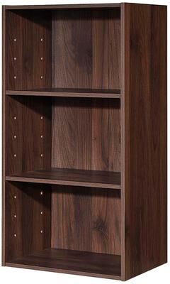3 Tier Small Open Bookshelf Short Bookcase Storage Cabinet