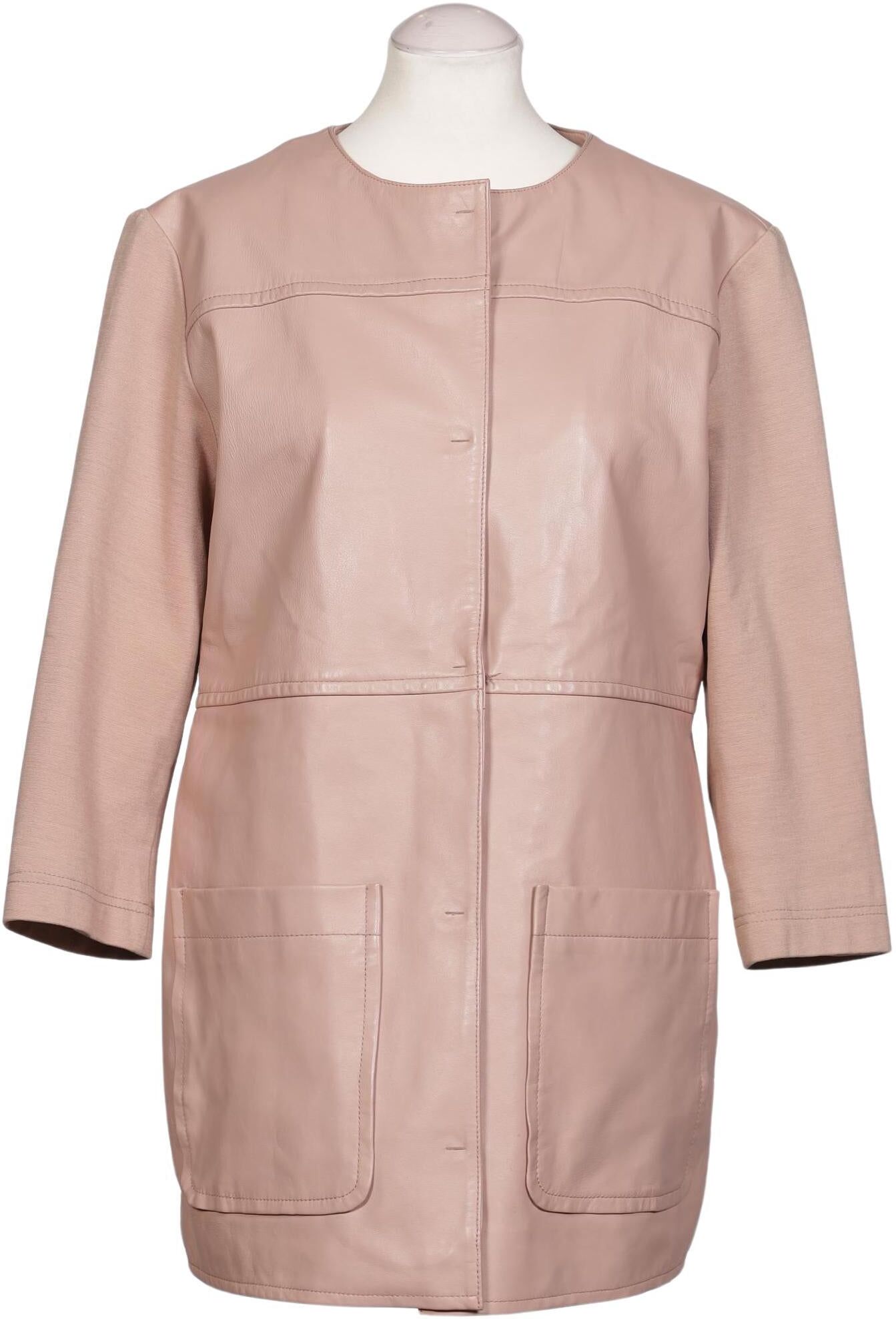 MAX&Co. Damen Mantel, Pink, Gr. EU 40, Leder / Synthetik / Elasthan / Viskose - Second Hand