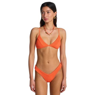 Bikini-Hose BILLABONG "Summer High V Hike", Damen, Gr. L, orange (fusion orange), Obermaterial: 69% Polyester, 23% Polyester, 8% Elasthan., Badehosen Bikini-Hose
