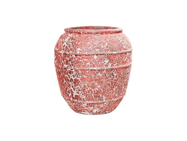 Exklusiver XL In-/Outdoor Blumentopf „Lava Balloon Relief“, verschiedene Grössen Keramik Relic Pink Baq Design