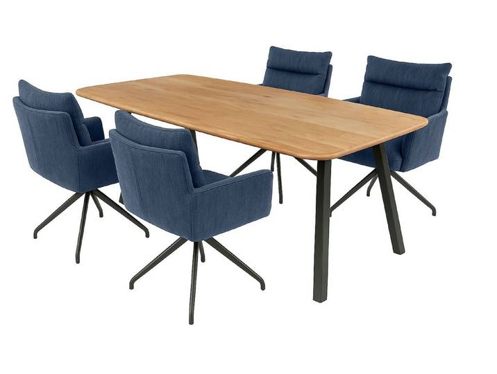 LC Home Essgruppe LC Home Houston 5tlg Esstisch, (5-tlg)